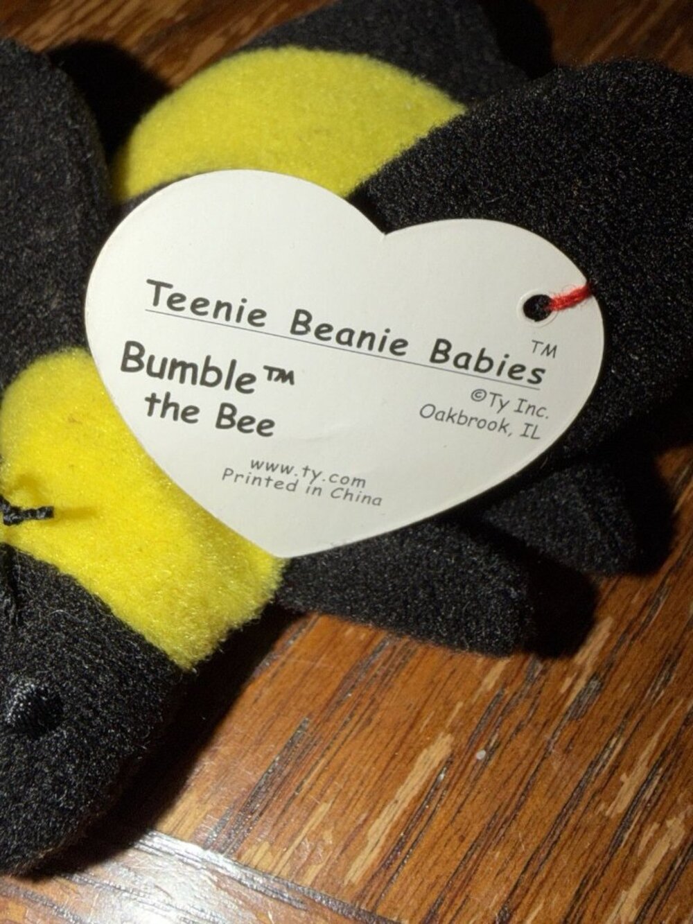 Ty Teenie Beanie Baby Retired Bumblebee Plush Toy - Picture 5 of 5